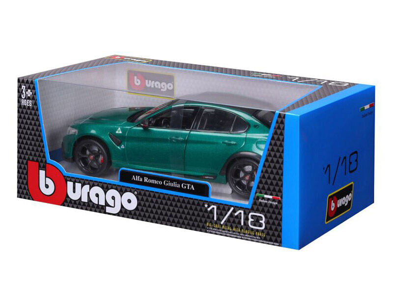 Bburago Alfa Romeo Giulia GTA 1:18 zelená metalíza